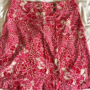 White Label Lilly Pulitzer micro-cord wrap skirt